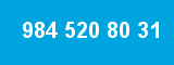 984 520 80 31 984 520 80 31